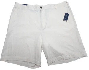 Pantaloncini Nautica Uomo 40W Bianco 8,5" Deck Elasticizzato Nautico ⚓ Logo Ricamato ⛵ - Foto 1 di 14
