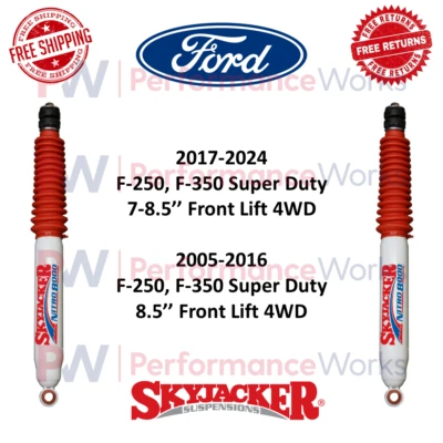Skyjacker Nitro Shock Pair Front Lift For 05-24 Ford F-250/ F-350 Super Duty 4WD - Image 1 of 4