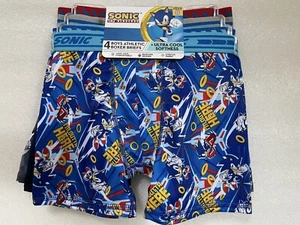 Sonic the Hedgehog Niños PAQUETE DE 4 Surtido Calzoncillos Ropa Interior Multicolor Talla 8 - Imagen 1 de 8