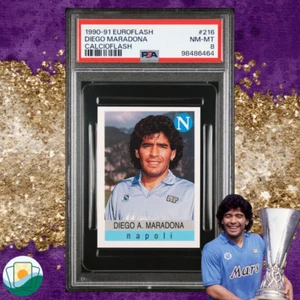 Calcioflash 1991 Euroflash | PSA 8 Diego Maradona | #216 - Picture 1 of 1
