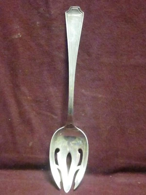 Стерлинговая пирсинговая столовая сервировочная ложка Gorham FAIRFAX 8 3/8 дюйма 65 грамм без монограммы - Изображение 1 из 4