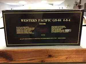 NEW WEAVER 1965 Q. C. Models, Brass, WEST. PACIFIC GS-64, 4-8-4, 3-Rail Paperwrk - Picture 1 of 10