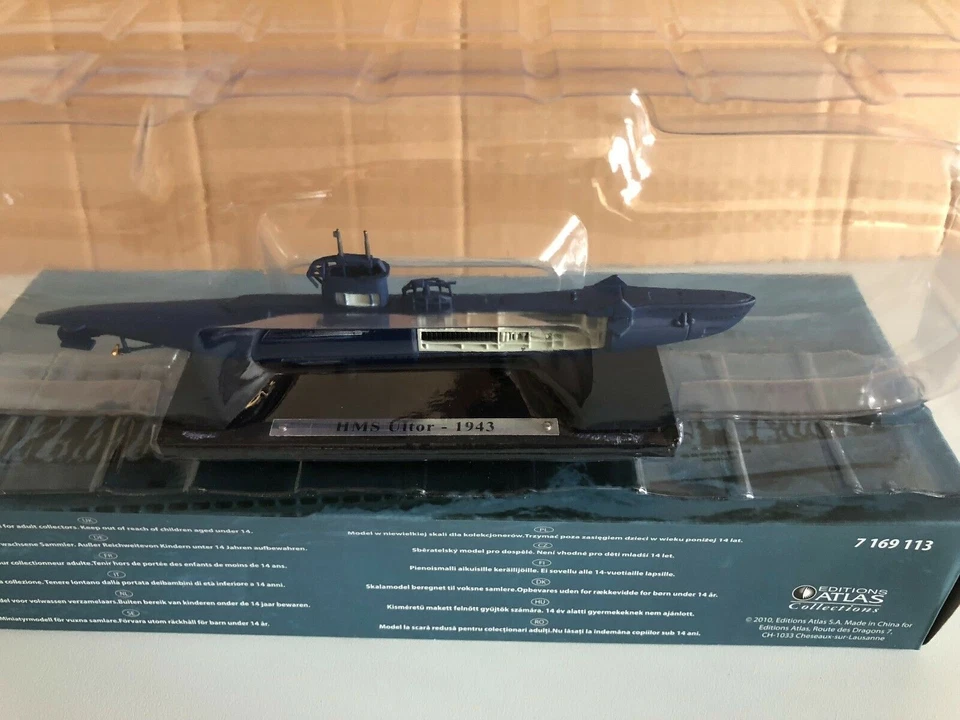 DIE CAST SOTTOMARINO " HMS ULTOR - 1943 " SCALA 1/350 ATLAS EDITION (113) - Immagine 1 di 1