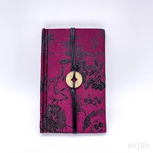 Cuaderno Vintage Con Diseño Floral, En Blanco | Lila Y Negro 9,5x15cm - Picture 1 of 12