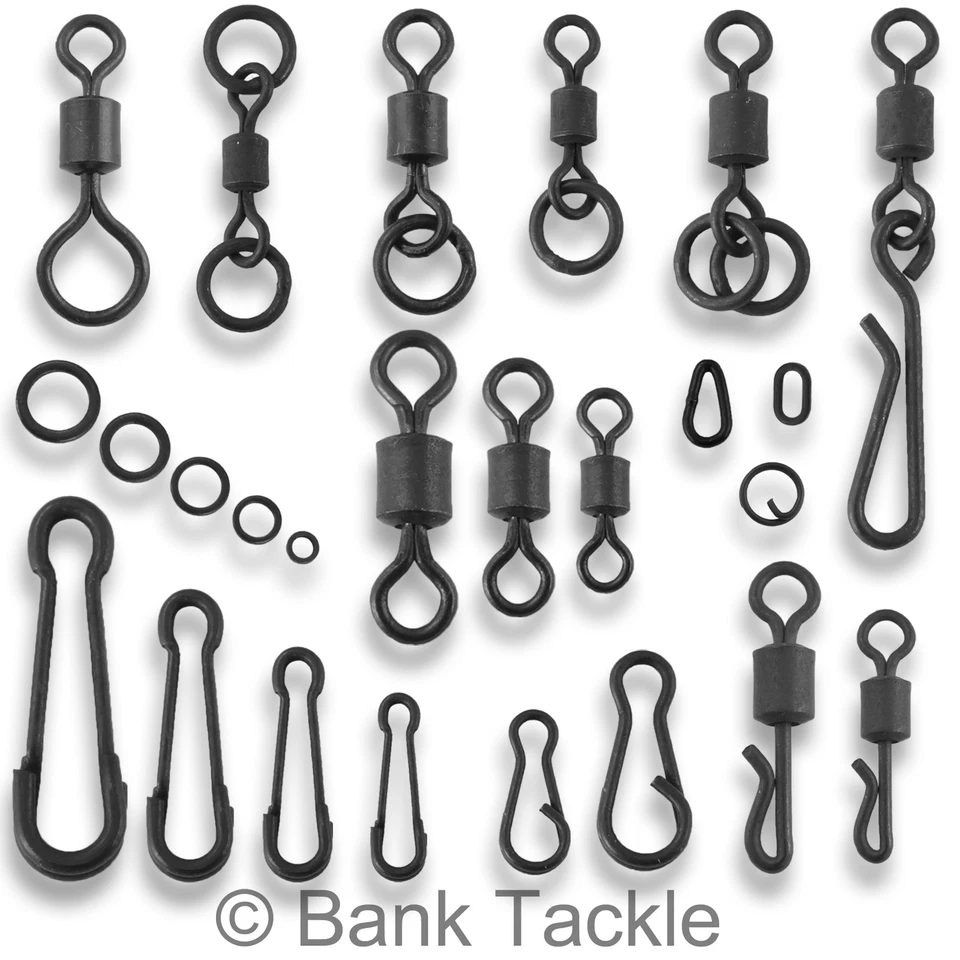 Carp Fishing Tackle Swivels Quick Change Flexi Chod Clips Rig Rings Links Loops - Image 1 of 3