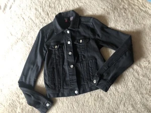 Jeans Blouson Damen Gr. 36, schwarz, Von H & M Divided - Bild 1 von 3