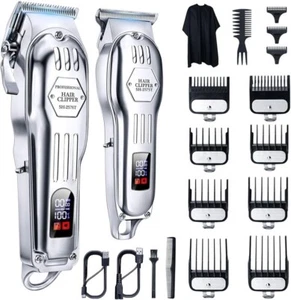 Maquina Para cortar Cabello Pelo Set Máquinas Profesional Cortapelo Para Hombres - Picture 1 of 11