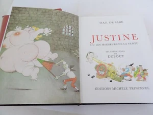 DE SADE JUSTINE ou les malheurs de la vertu ill. DUBOUT Tinckvel 1976 EXNUM - Picture 1 of 7