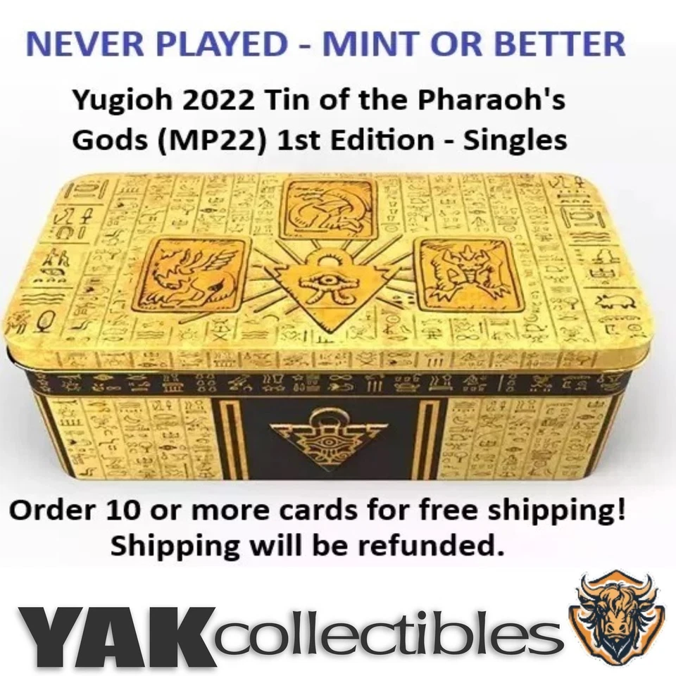 Yugioh 2022 Tin of the Pharaoh's Gods (MP22) 1st Edition - Singles - Image 1 of 1