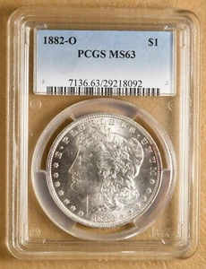 1882 O Morgan Silber Dollar VAM-17A PCGS MS63 - Bild 1 von 4
