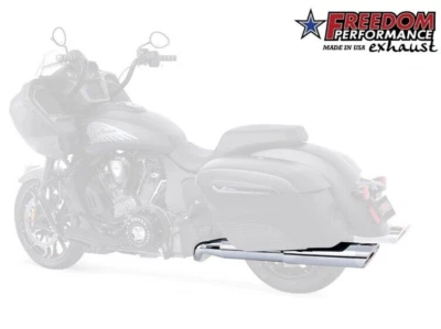 Freedom Performance Chrome 4.5" Ghost Pipe Indian Pursuit Challenger  IN00142 - Image 1 of 2