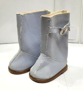 Bottes en daim bleu pour poupée American Girl - Photo 1/2