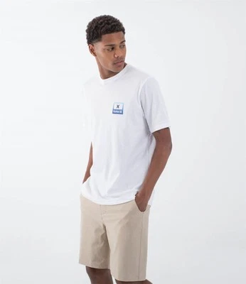 Camiseta de manga corta Hurley blanca Divide - Imagen 1 de 3