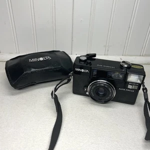 Minolta Hi-Matic AF2 Point & Shoot 35mm Film Camera + Case - Picture 1 of 11