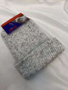 Sombrero Tejido Mezcla Cachemira, Duradero Calibre Pesado Lt Gris-Unisex - Imagen 1 de 2