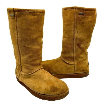 Botas altas de invierno Emu Australia 9 Paterson Hi impermeables gamuza cuero piel de oveja Foto 1 de 4