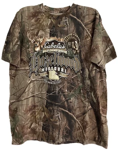 Cabelas T-Shirt Realtree Camouflage Size 1XL Hazelwood Missouri - Picture 1 of 7
