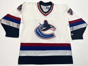 CCM Vancouver Canucks BERTUZZI #44 NHL Hockey Jersey Adult M White Canada Sewn - Picture 1 of 9