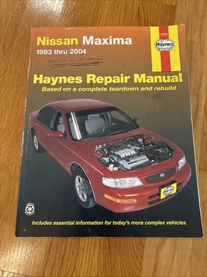 Haynes Repair Manual 72021 Nissan Maxima 1993-2008 - Image 1 of 4