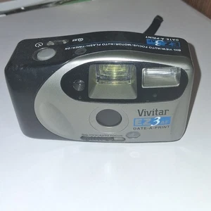 Vivitar EZ3AF Date-A-Print 35mm Film Camera Big View Battery Cover Missing Vtg - Picture 1 of 7