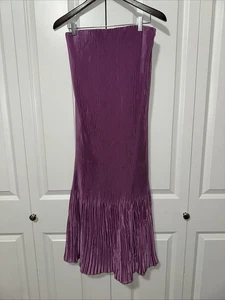 Abercrombie & Fitch leichtes gekräuseltes Maxikleid S Neu ohne Etikett - Bild 1 von 4