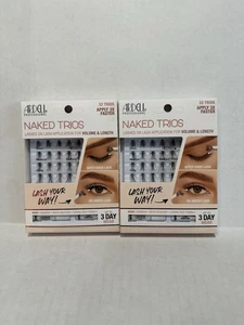 Tríos de pestañas individuales Ardell, negro, 32 ct, paquete de 2 - Imagen 1 de 3