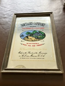 Southern Comfort Vintage 1970s Pub Mirror H33cm W25cm VGC Retro - Picture 1 of 7