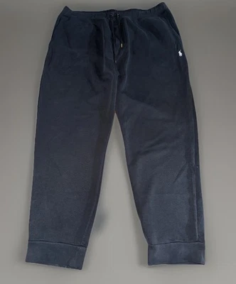 Pantalones deportivos Polo Ralph Lauren para hombre negros XLT calce cónico pantalones de salón Foto 1 de 4