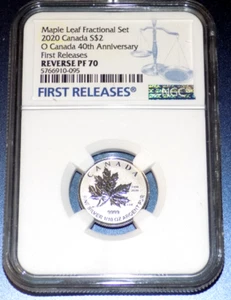 CANADA 2020 SILVER $2 NGC PF70 40th Ann. Maple Leaf 1st Release Graded .999 Coin - Picture 1 of 5
