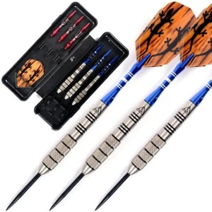 CUESOUL 95% Tungsten Professional Steel Tip Darts - with Black Dart Case - Picture 1 of 6