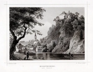Hirschberg / Saale Originaler. Stahlstich, Fesca um 1860 - Picture 1 of 1
