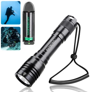 Torcia subacquea LED subacquea 100 m IPX8 impermeabile lampada torcia sottomarina - Foto 1 di 12