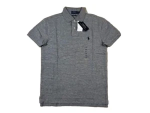 Polo Ralph Lauren Uomo Grigio Personalizzata Slim Fit Pony Polo Shirt - XXL - Foto 1 di 3
