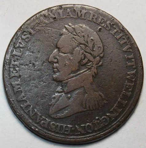 1813 Wellington Half Penny Token (J251) Cover