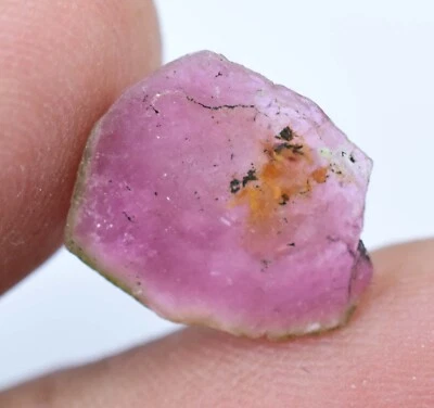 Unbehandelt Natürlich Wassermelone Turmalin Scheibe 2.60 Karat Zertifiziert Top - Bild 1 von 4