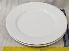 3 CRATE & BARREL: Dinner Plates 10 5/8" Indonesia All White