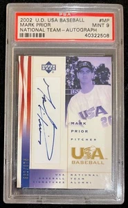MARK PRIOR - 2002 UD USA Baseball National Team Autograph /375 - PSA Grade 9! - Picture 1 of 2