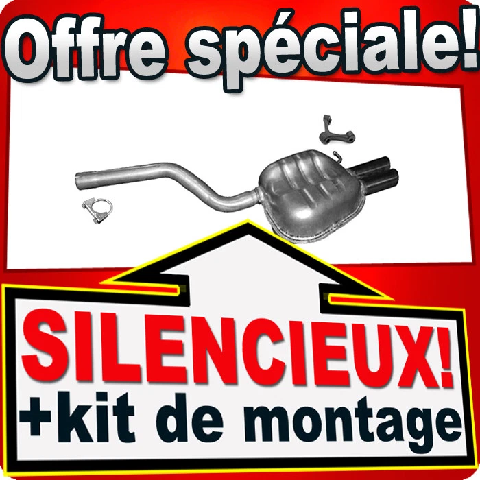 Silencieux pour SKODA OCTAVIA II VW GOLF V JETTA A5 1.4 TSI 2.0 TDI CHROM - Photo 1/1