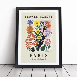 Flower Market in Paris No.2 Exhibition Framed Canvas Wall Art Print Picture - Picture 1 of 8