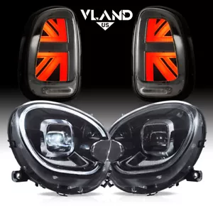 Für 2010-2016 Mini Cooper Countryman R60 LED-Scheinwerfer+Grau Rücklichter EMark - Bild 1 von 22