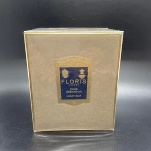 Floris London Rose Geranium Luxury Soap 3 X 100g New Unopened Sealed Luxurious - Picture 1 of 5