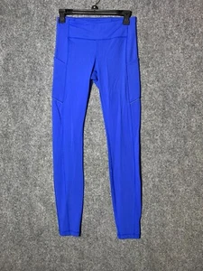 Lululemon Kompressionsleggings blau Damen elastischer Bund Pull-On Stretch Gr. 6 - Bild 1 von 16