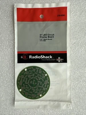 Radio Shack 31 LED Circuit Display Project PCB Circuit Board, 276-0090. New!! - Image 1 of 4