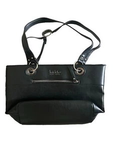 Nicole Miller Black Purse Excellent Condition - Imagen 1 de 4