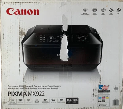 Canon PIXMA MX922 Wireless Office All-in-One Printer Light Used - NEEDS SERVICE - Image 1 of 4