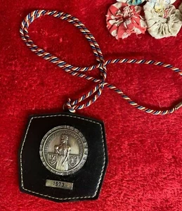 Vtg Metal Shield Badge Medal 1973 Reservistenk Ameradshaft Heil Bronn - Bild 1 von 4