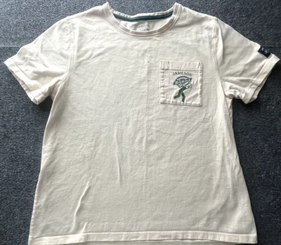 Dickies Men's XL Shirt Tan Double sided Graphic print crew neck short sleeve Foto 1 de 4