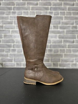 LifeStride Women's Xtrovert Tall Shaft Boot Dark Tan Wide Calf 7W - Image 1 of 4