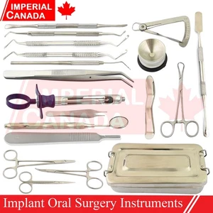 Dental Oral Surgery Implant Kit W/Box Dentistry Surgical Instruments 19 Pcs - Picture 1 of 19