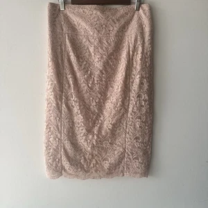 Express Damen Spitze Bleistiftrock Rouge Rosa Größe 12 Elegant Cocktail Party - Bild 1 von 9